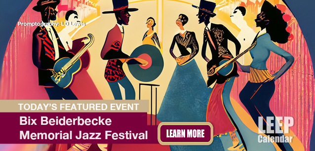 No Image found . This Image is about the event Bix Beiderbecke Memorial Jazz Festival (US-IL)(1931): July 31- August 2. Click on the event name to see the event detail.